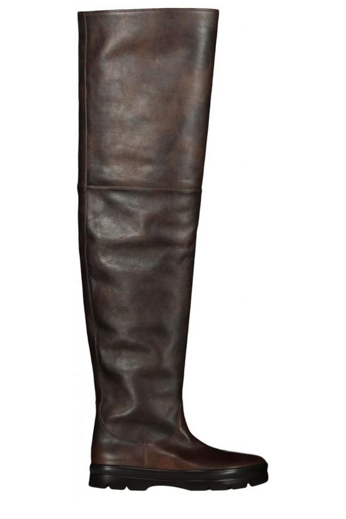 The Row | Billie brown leather boots | Savannahs