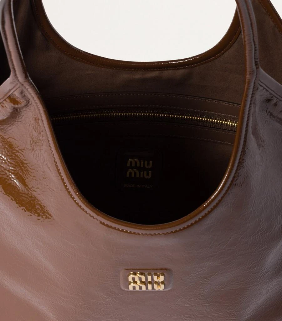 Miu Miu Patent Naplak Leather Ivy Tote Bag 6
