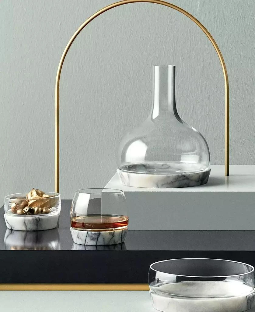 Nude Glass Jazz Wine Decanter with Marble Base, 77 oz. 3