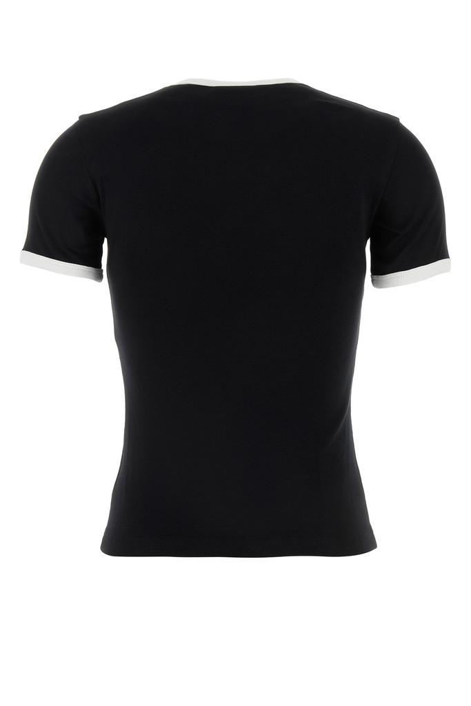 courreges Black cotton t-shirt