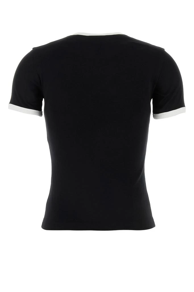 courreges Black cotton t-shirt 2