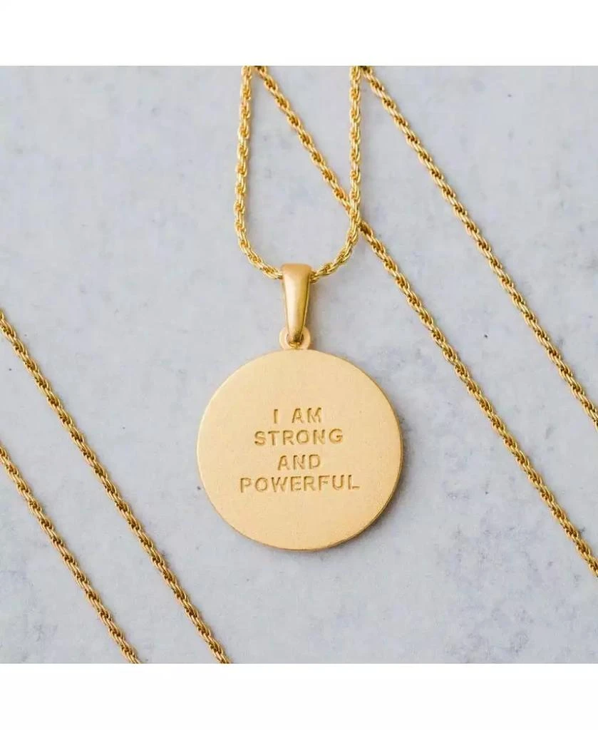 Mantra Am Strong And Powerful Necklace Gold / Original 2