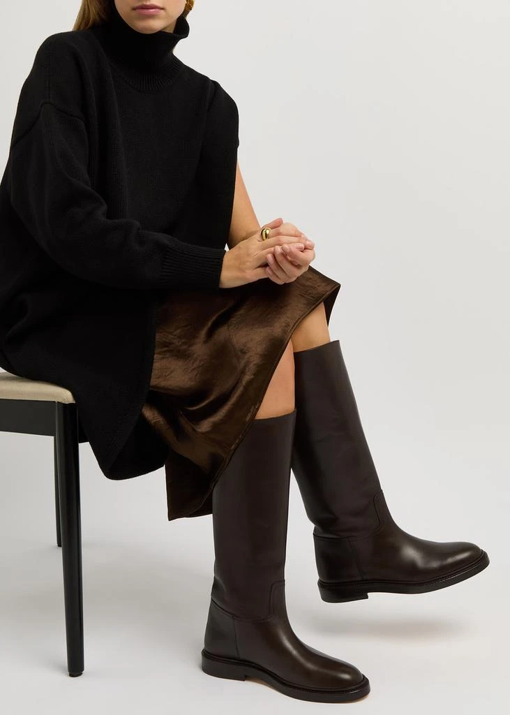 LEGRES Leather knee-high riding boots 5