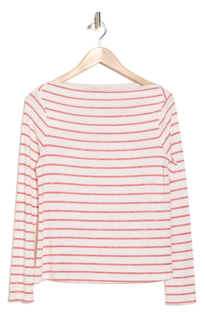 Bobeau Sammi Ribbed Long Sleeve High Neck Top 3