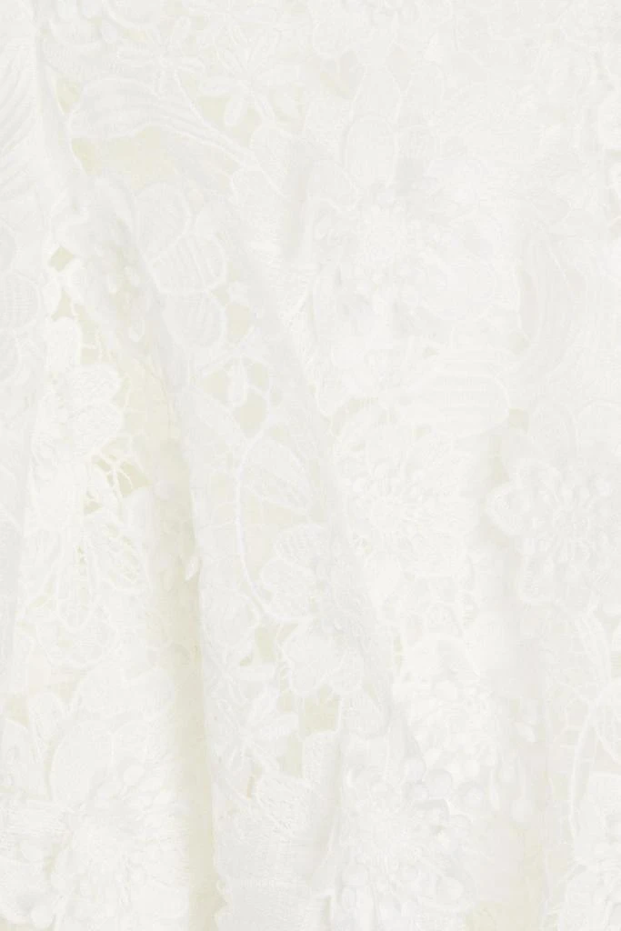 Zimmermann Cropped guipure lace top 4