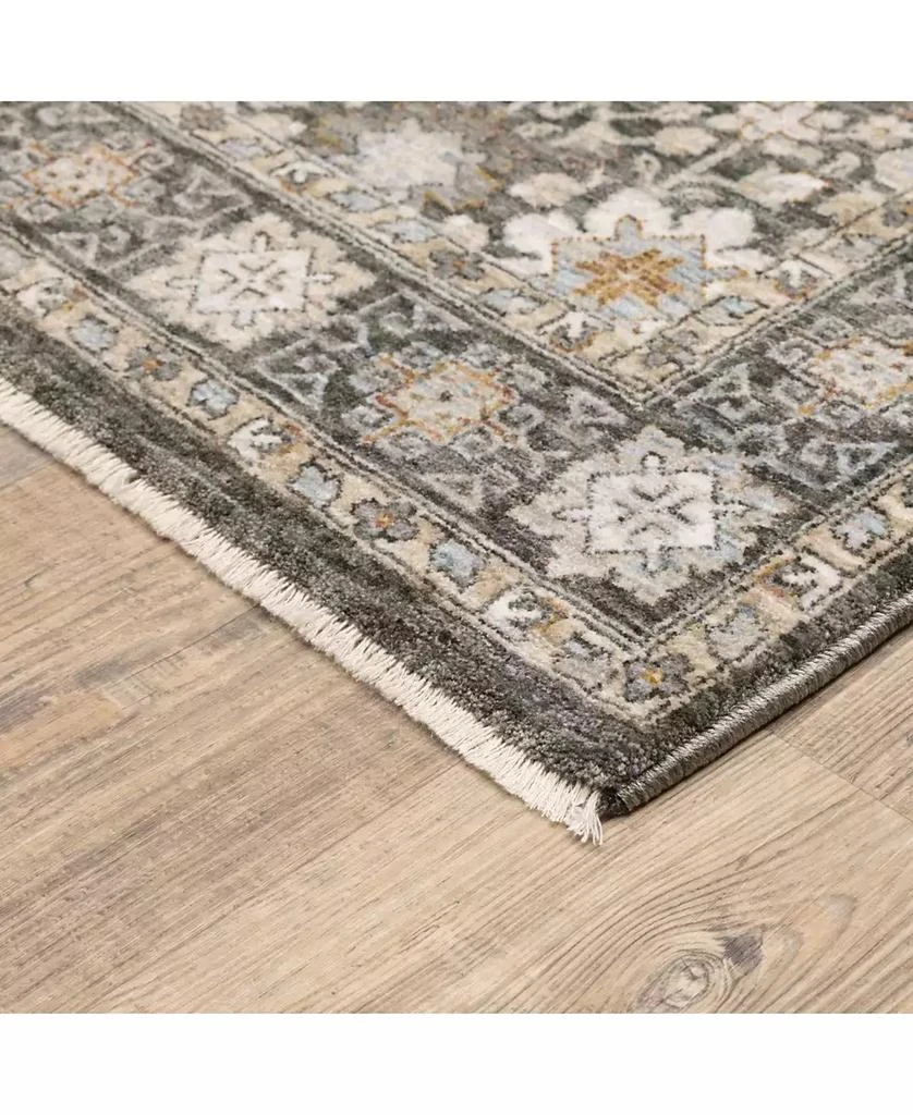 Oriental Weavers Maharaja 71W Gray and Ivory 9'10" x 12'10" Area Rug 7