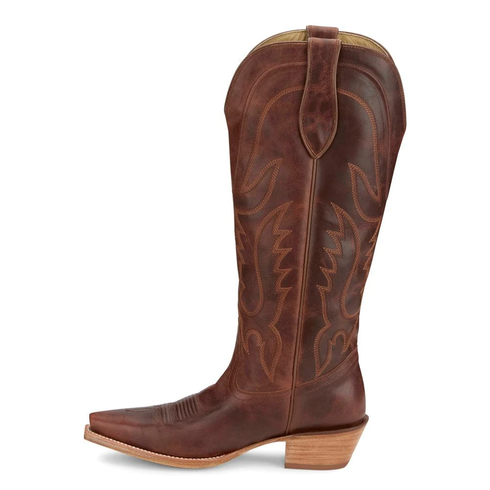 Tony Lama Jess 15 Inch Embroidered Snip Toe Cowboy Boots 3