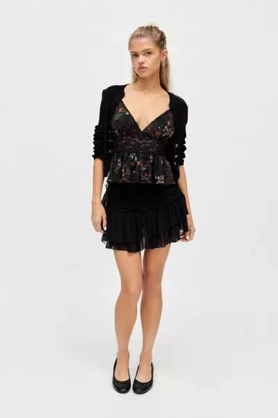 Ecote Ecote Elise Jacquard Lace Peplum Cami 2