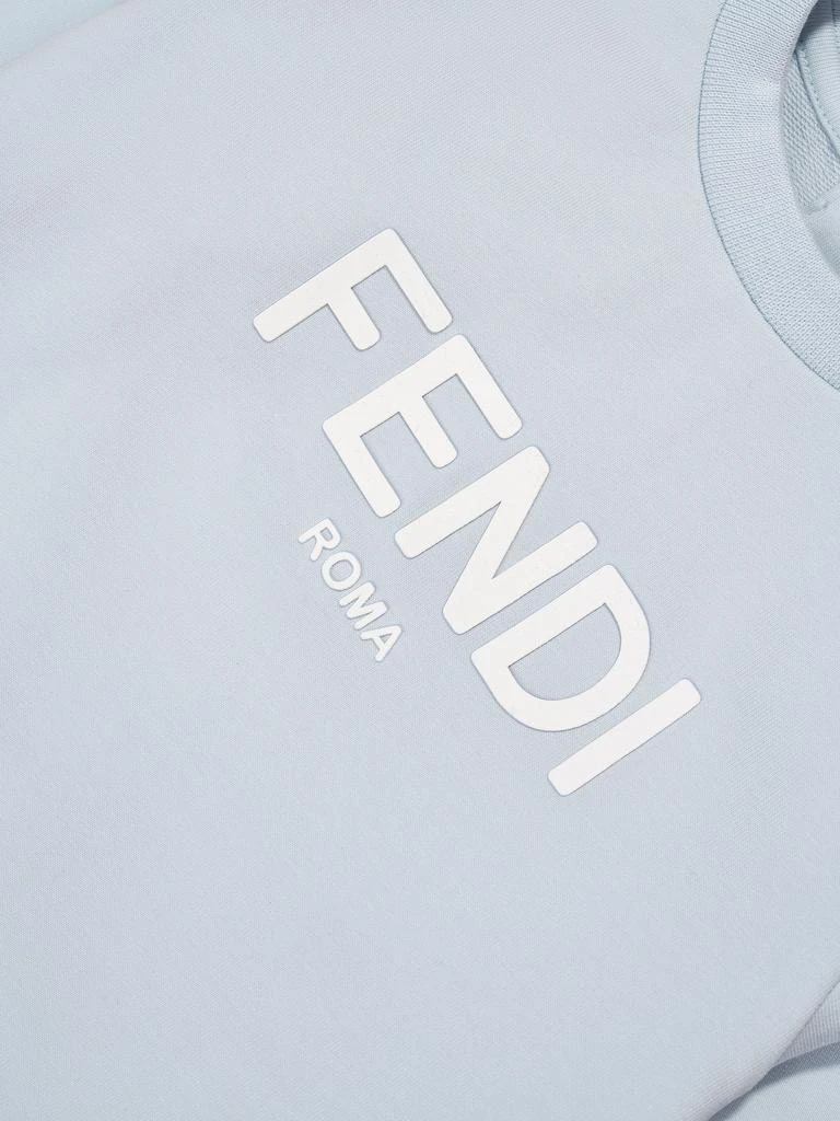 Fendi Kids Fendi Baby Logo Sweatshirt in Blue 3