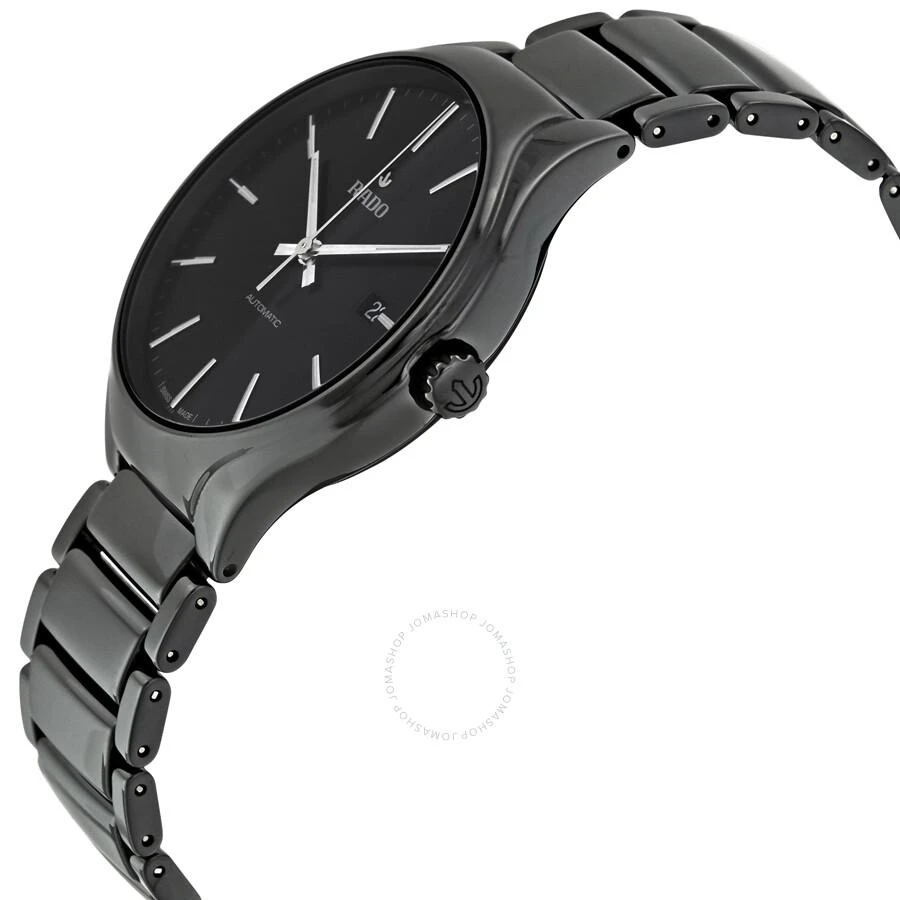 Rado True Automatic Black Dial Black Ceramic Men's Watch R27056152 2