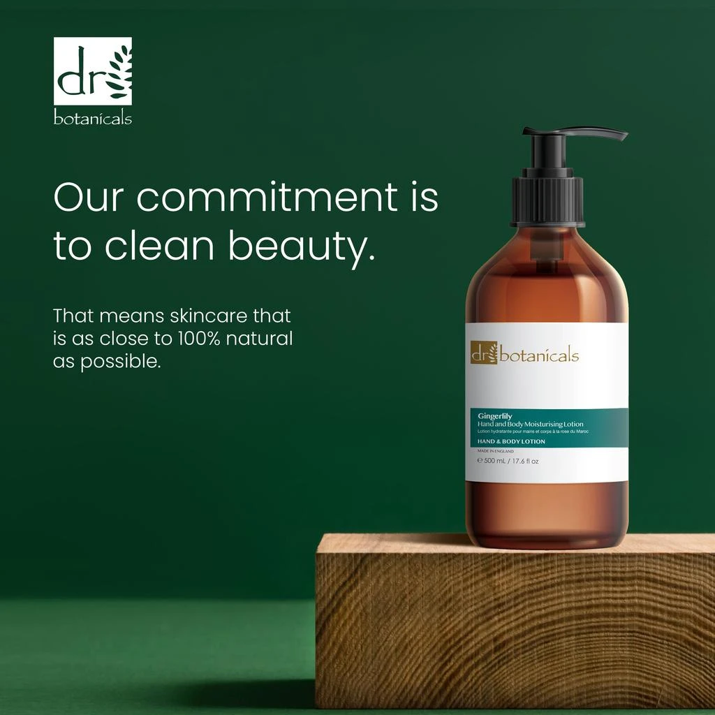 Dr. Botanicals Gingerlily Hand & Body Moisturizing Lotion 500ml Twin Value Savings Pack 3