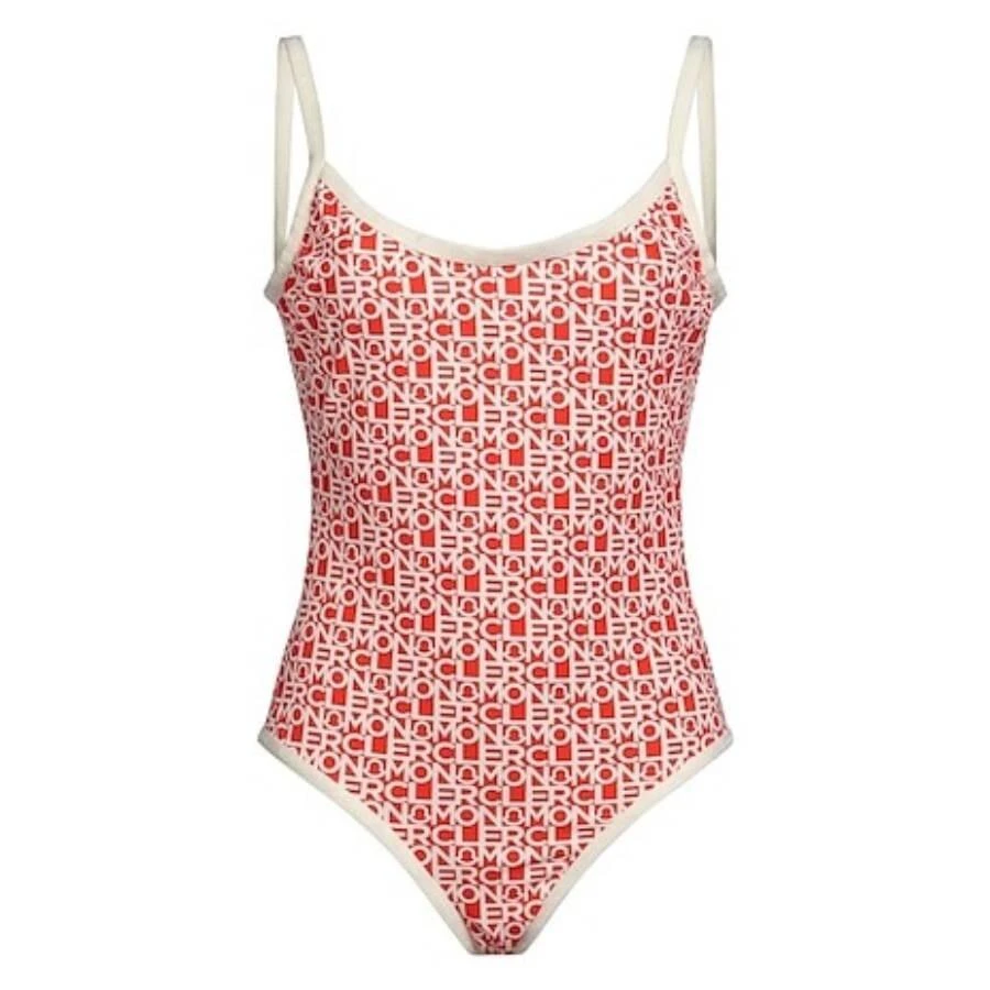 Moncler Moncler Logo Print Swimsuit, Size Medium