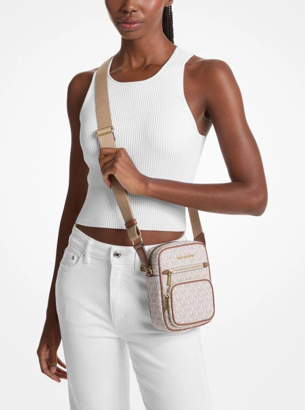 Michael Kors Jet Set Medium Signature Logo Crossbody Bag 3