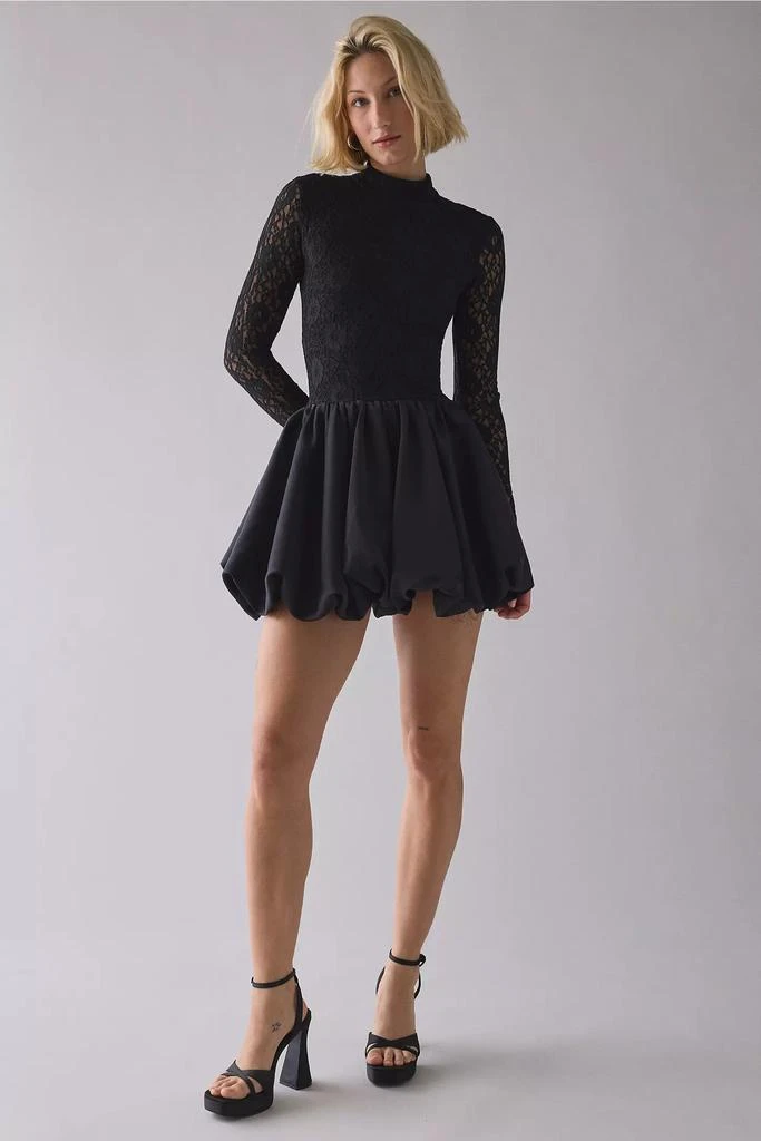 Bardot Bardot Yana Lace + Satin Bubble Hem Long Sleeve Mini Dress - Dresses  & Skirts - Compare Prices from 9+ Stores - Free Shipping - BeyondStyle
