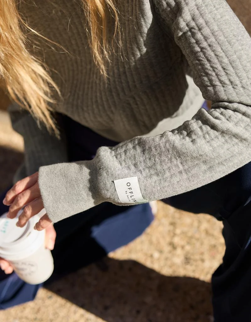 OFFLINE OFFLINE By Aerie Coffee Run Cropped Hoodie 7