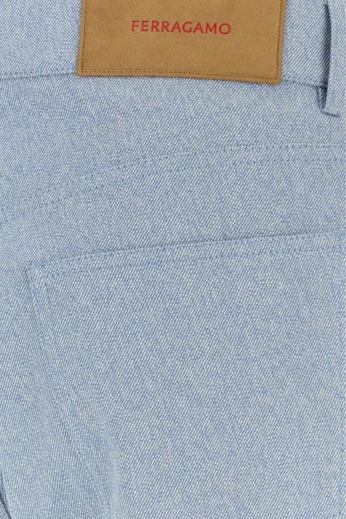 Salvatore Ferragamo Light-blue oxford pant 3