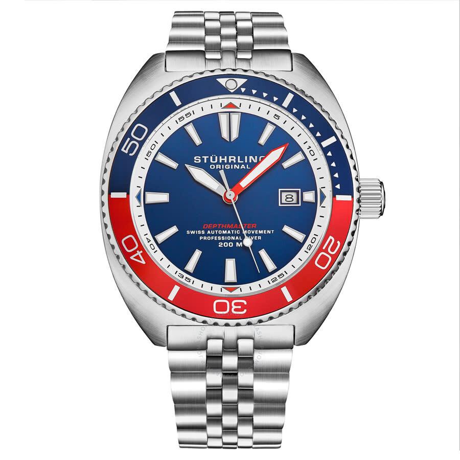 Stuhrling Original Depthmaster Automatic Blue Dial Men's Watch M18015