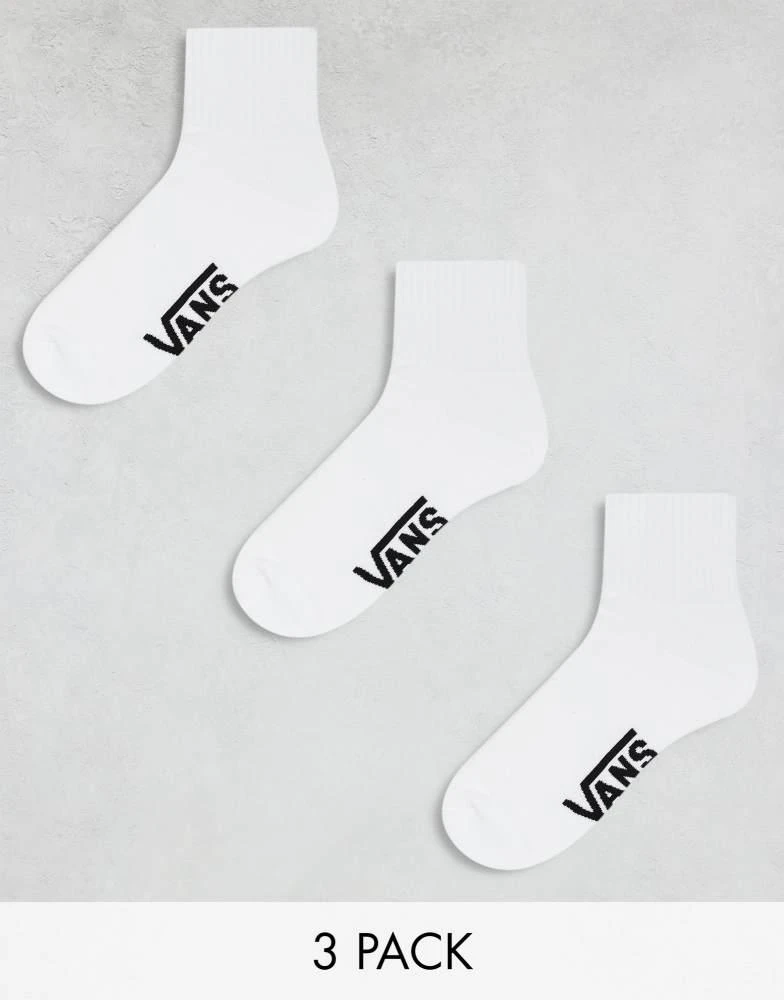 Vans Vans 3 pack classic ankle socks in white 1