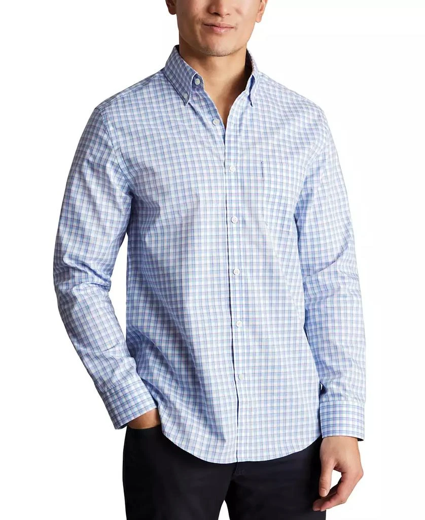 Charles Tyrwhitt Men's Slim Fit Long Sleeve Check Button-Down Shirt 6