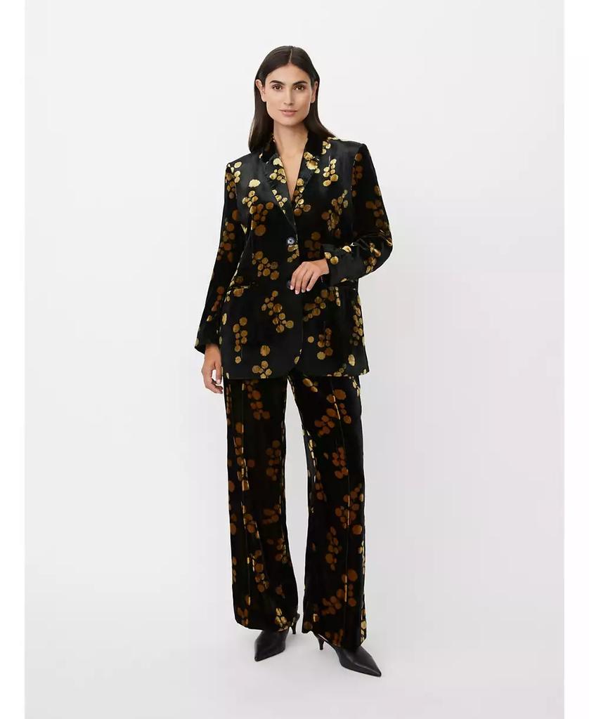 Masai Copenhagen Women's MaJaxi Velour Floral Print Blazer