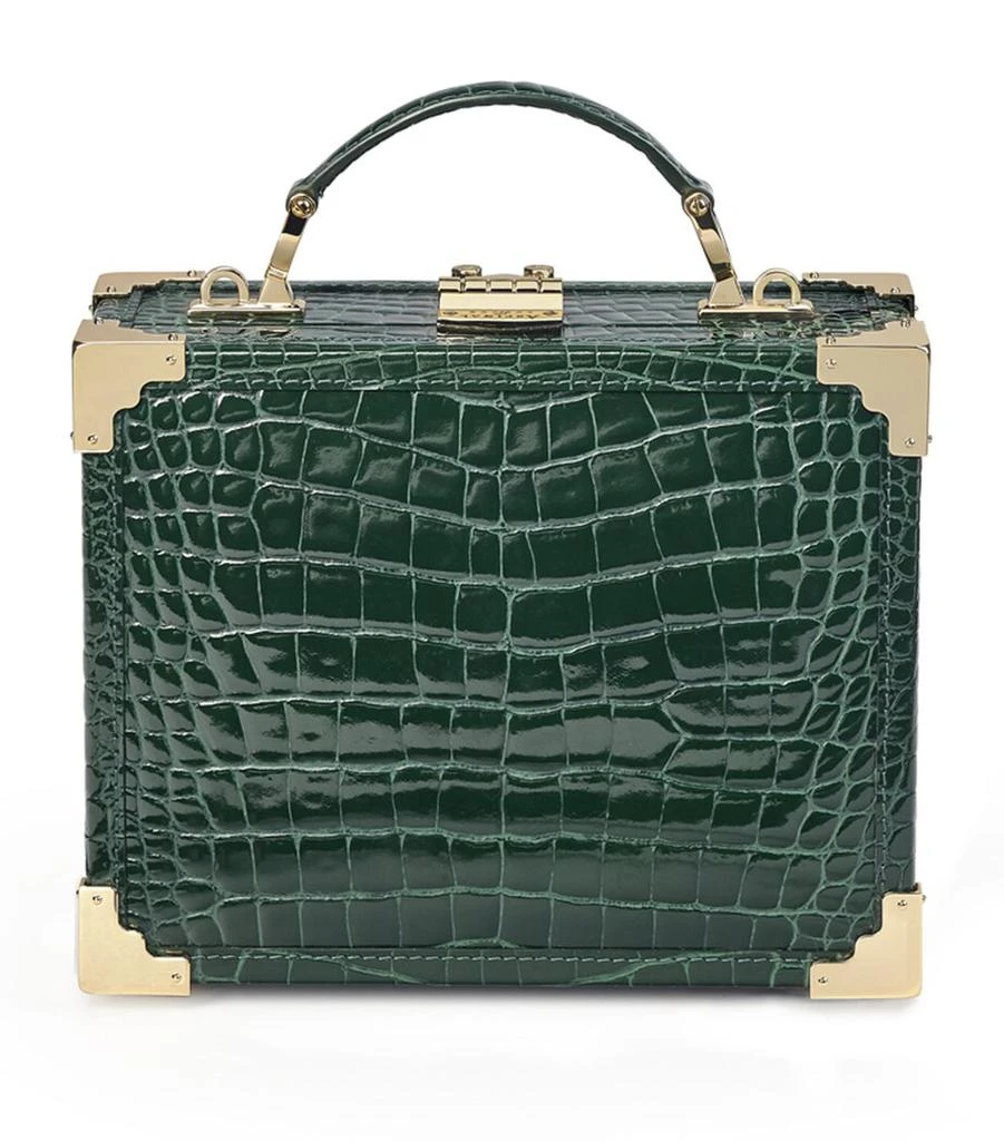 Aspinal of London Mini Leather Trunk Clutch Bag 1