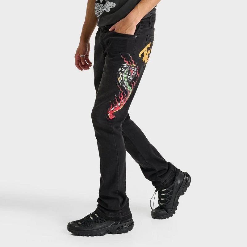 Ed Hardy Men's Ed Hardy Cobra Denim Slim Taper Jeans 3