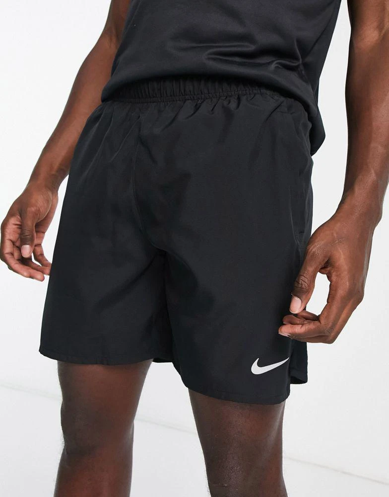 NIKE Nike Running Challenger Dri-FIT 7 inch 2 in 1 shorts in black 1