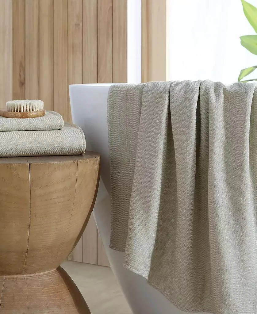 Uchino Natural Dyed Cotton Bath Towel, 55" x 28" 2