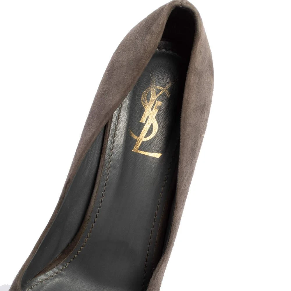 Yves Saint Laurent Yves Saint Laurent Grey Suede Pumps Size 40 7