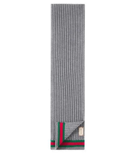 Gucci Web Stripe wool scarf 3
