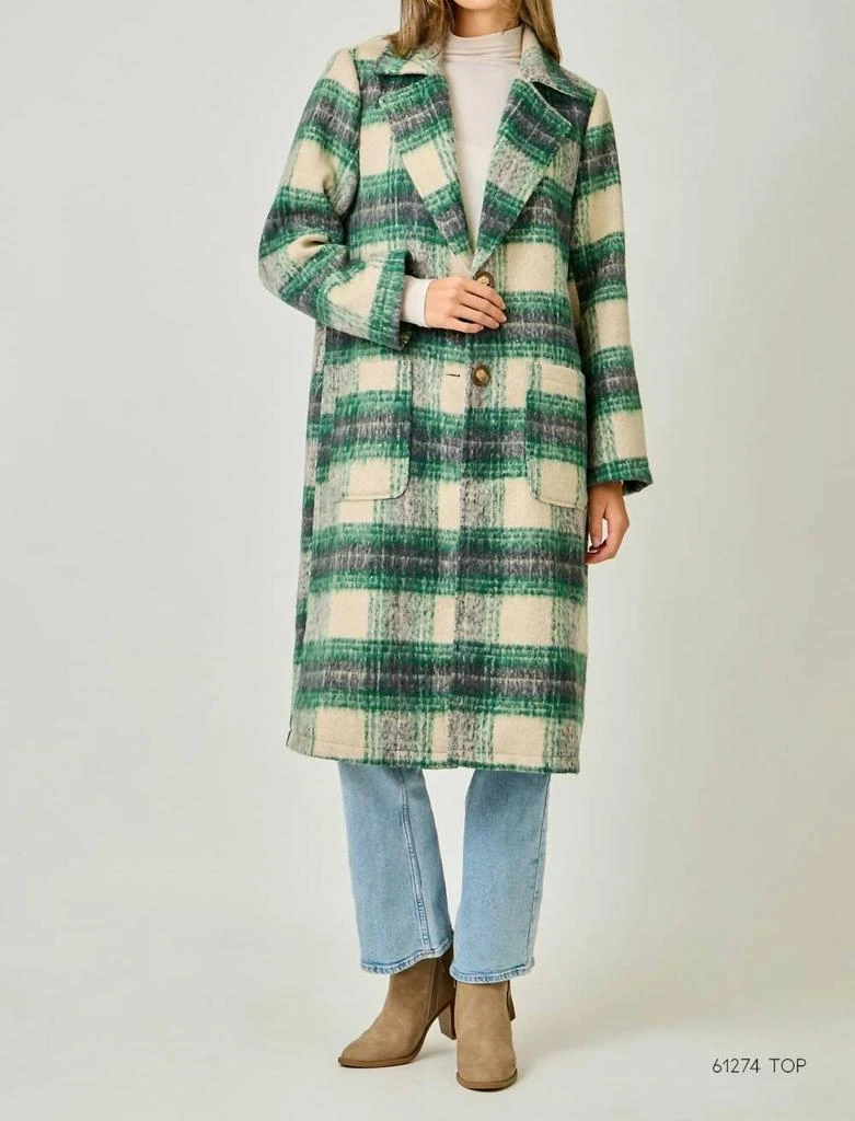 mystree Mystree - Plaid Long Coat 4