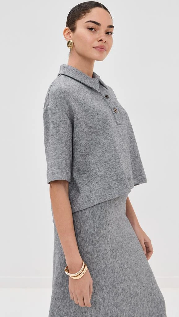 ROSETTA GETTY Cropped Oversized Polo 3