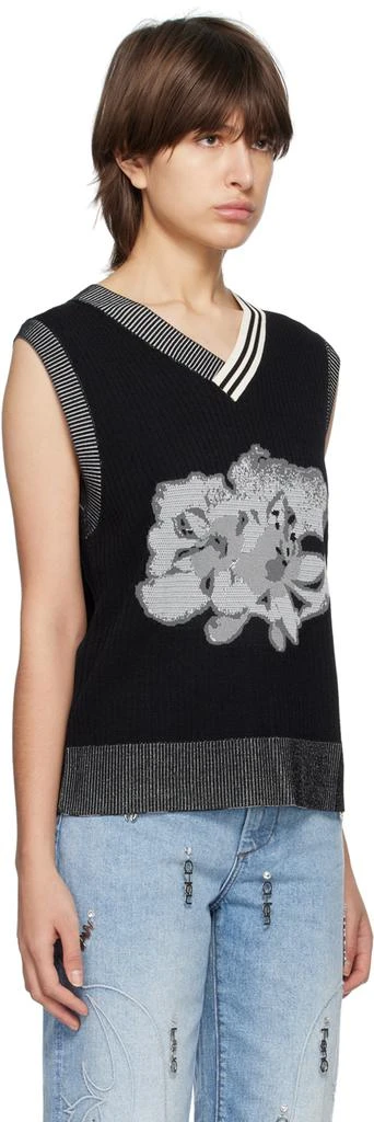 Feng Chen Wang Black Floral Vest 2