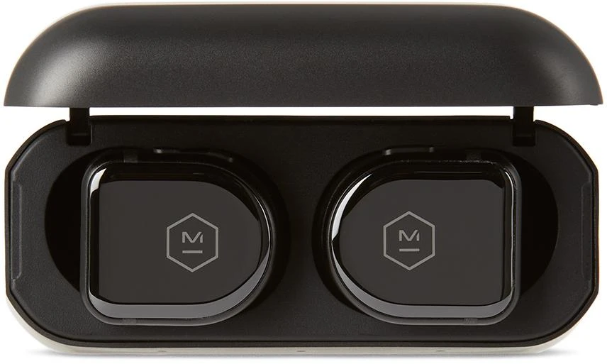 MASTER & DYNAMIC Black MW08 Active Noise-Cancelling Earphones 1