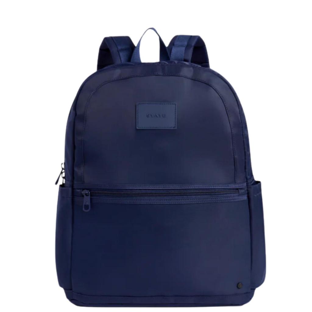 STATE Kane Double Pocket Backpack In Navy