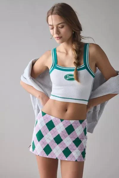 Out From Under Out From Under Bec Printed Stripe Low-Rise Micro Mini Skort 2