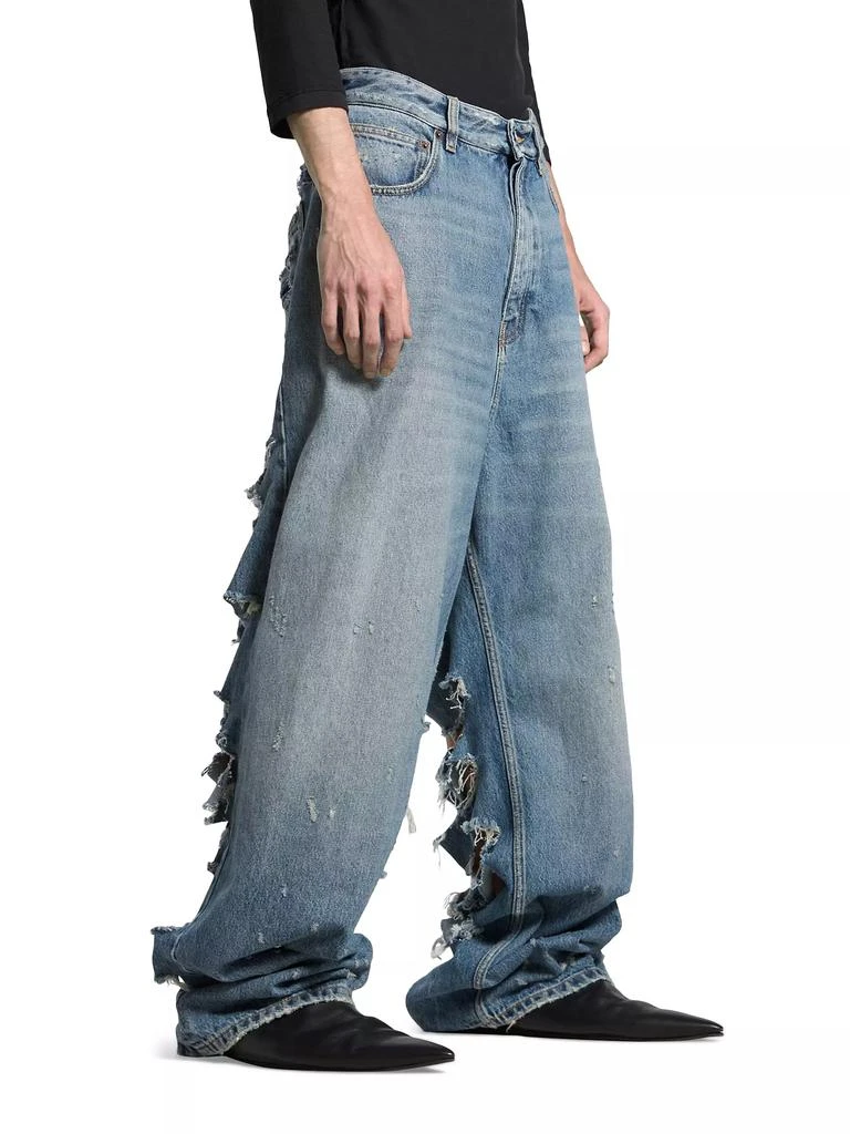 Balenciaga Unisex Super Destroyed Baggy Jeans 5