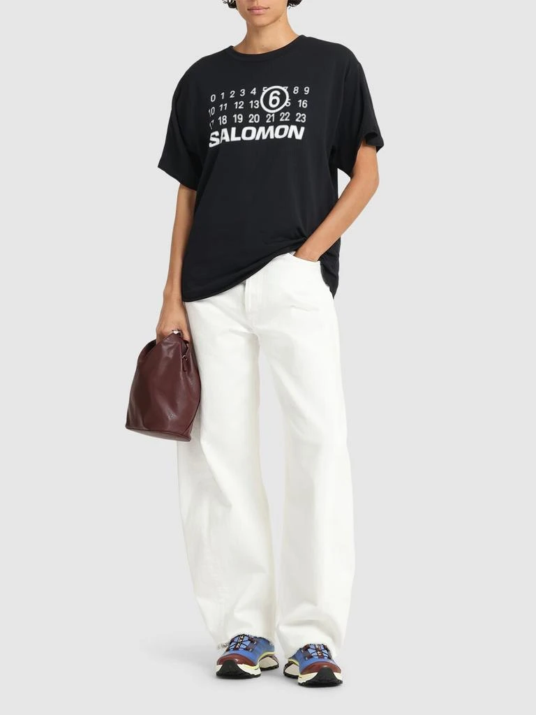 MM6 Mm6 X Salomon Logo Jersey T-shirt 1