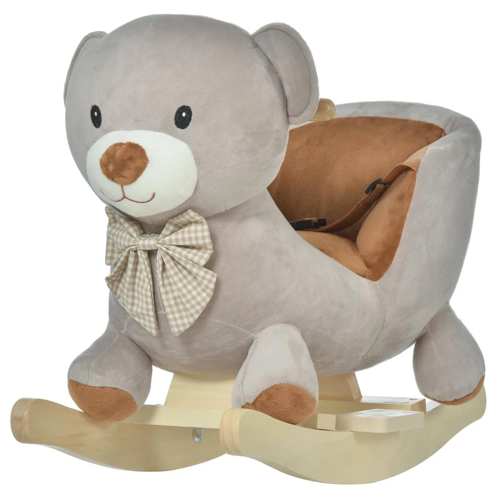 BreeBe Plush Bear Rocking Chair for Toddlers