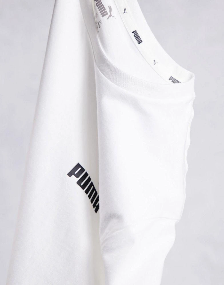 Puma Puma Essentials small logo t-shirt in white 4