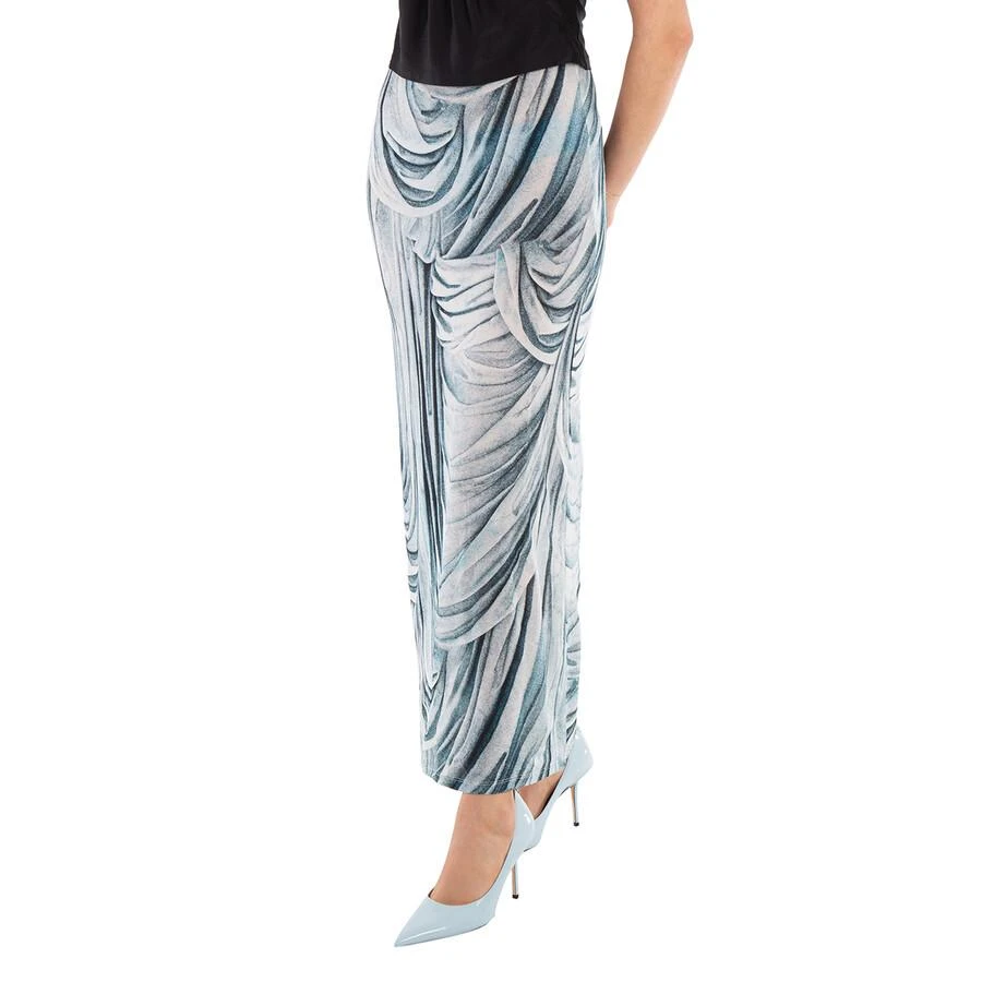 Rabanne Ladies Blue Long Jersey Skirt 2