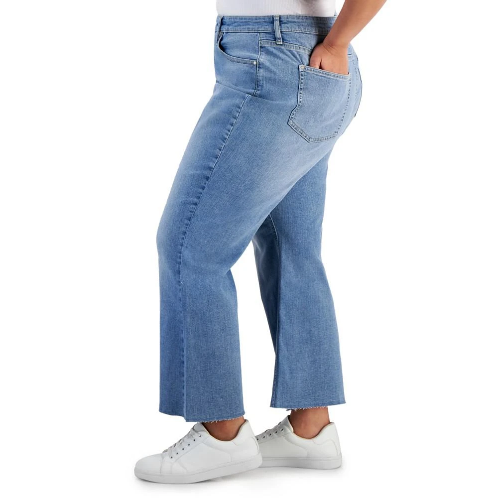 On 34th Trendy Plus Size Kick Flare Cropped Denim Jeans, Created for Macy's 3