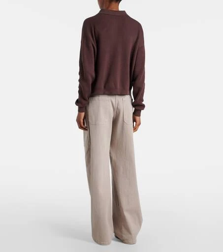 Brunello Cucinelli Ribbed-knit cotton polo sweater 3