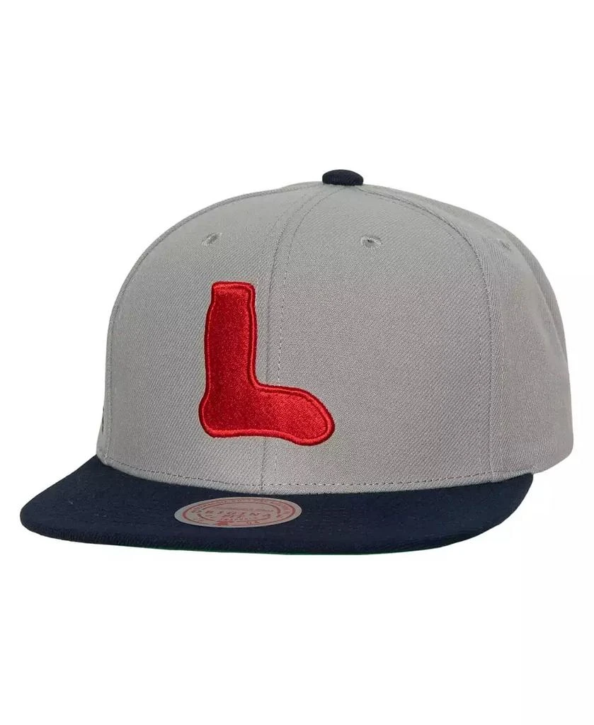Mitchell & Ness Men's Gray Boston Red Sox Cooperstown Collection Evergreen Snapback Hat 1