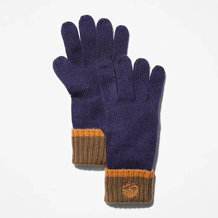 Timberland All Gender Beanie and Glove Gift Set in Navy 3