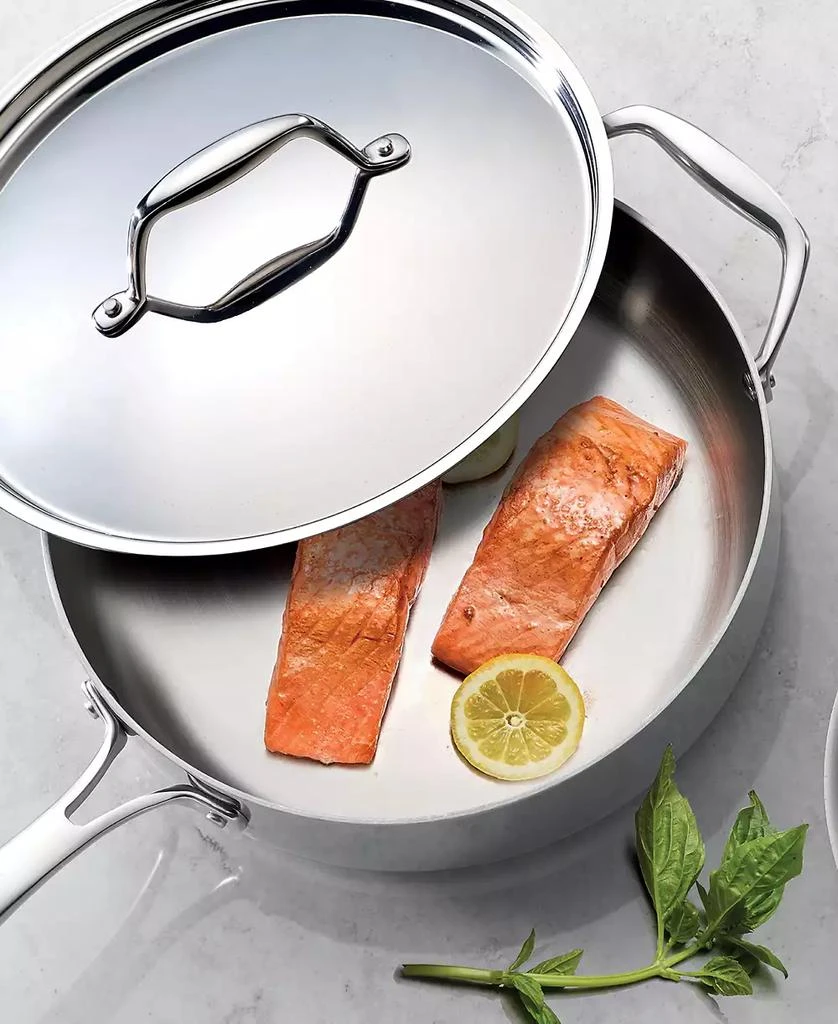 Tramontina Tri-Ply Clad Stainless Steel 6-Qt. Covered Deep Sauté Pan 3