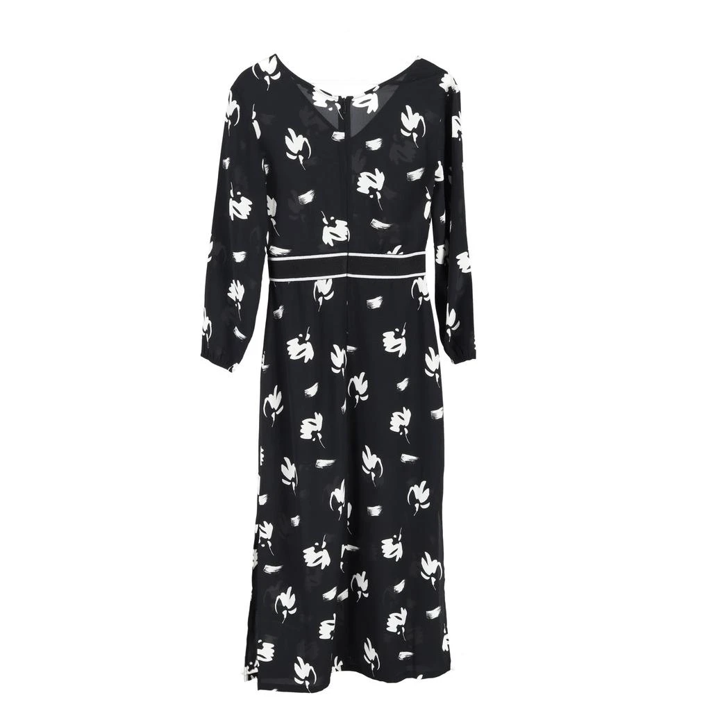 armani exchange black and white dress ARMANI EXCHANGE Dress Women's 2 Black&White Wrap 3/4 Length Sleeve