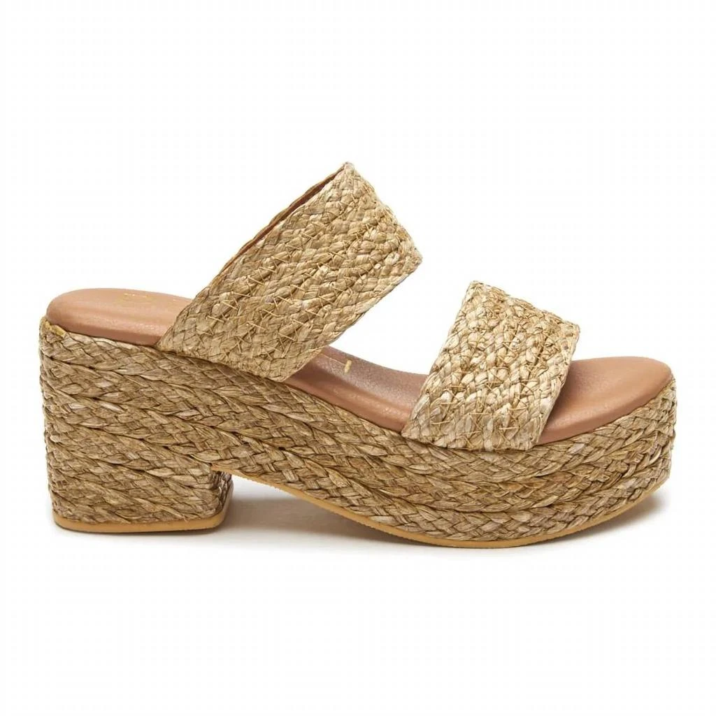 Matisse Ocean Ave Platform Slide Sandal In Cognac 1