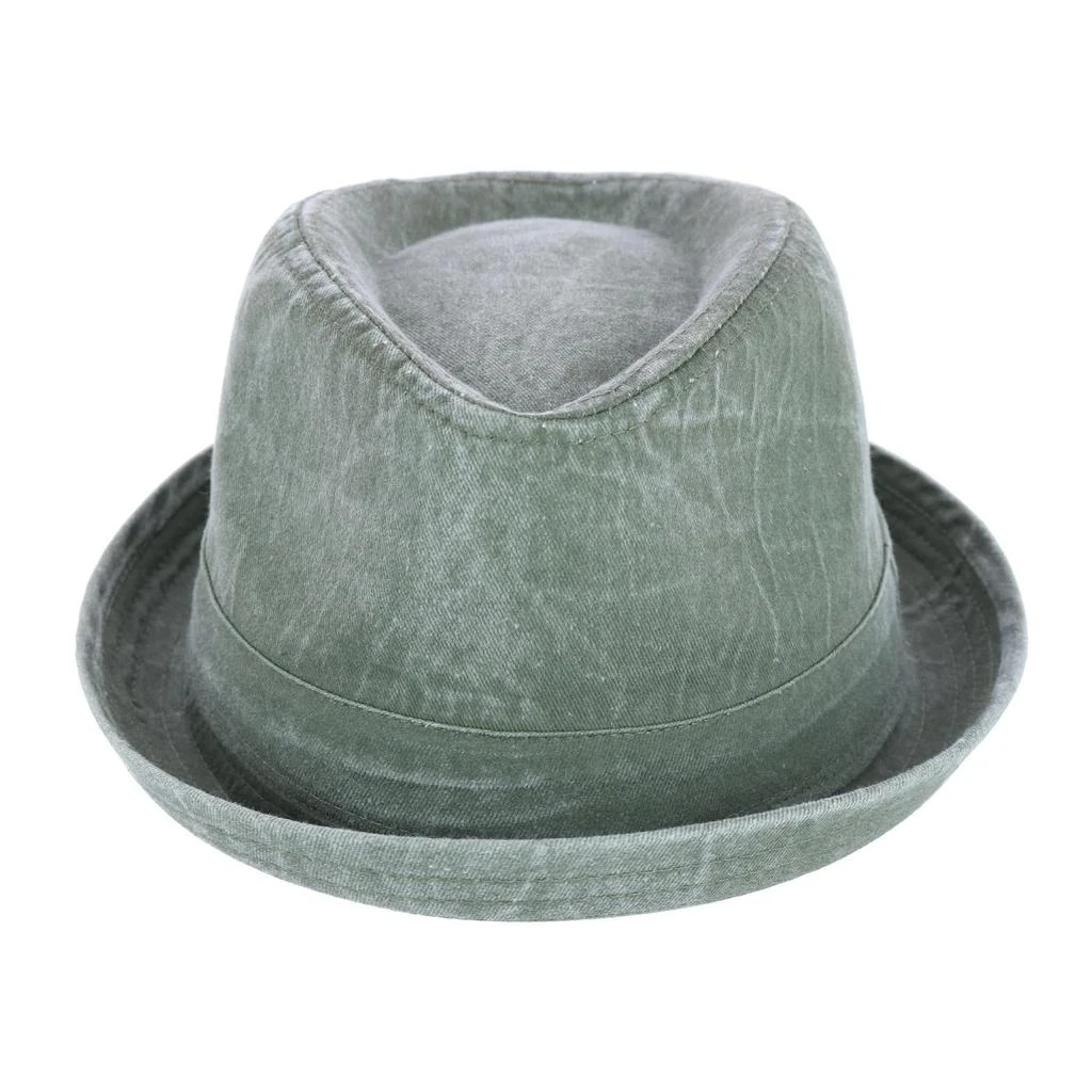 Epoch Hats Company Men's Washed Denim Cotton Fedora Hat 6