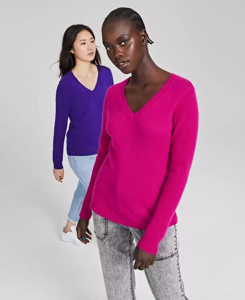 Charter Club Petite 100% Cashmere V-Neck Sweater, Created for Macy's 3
